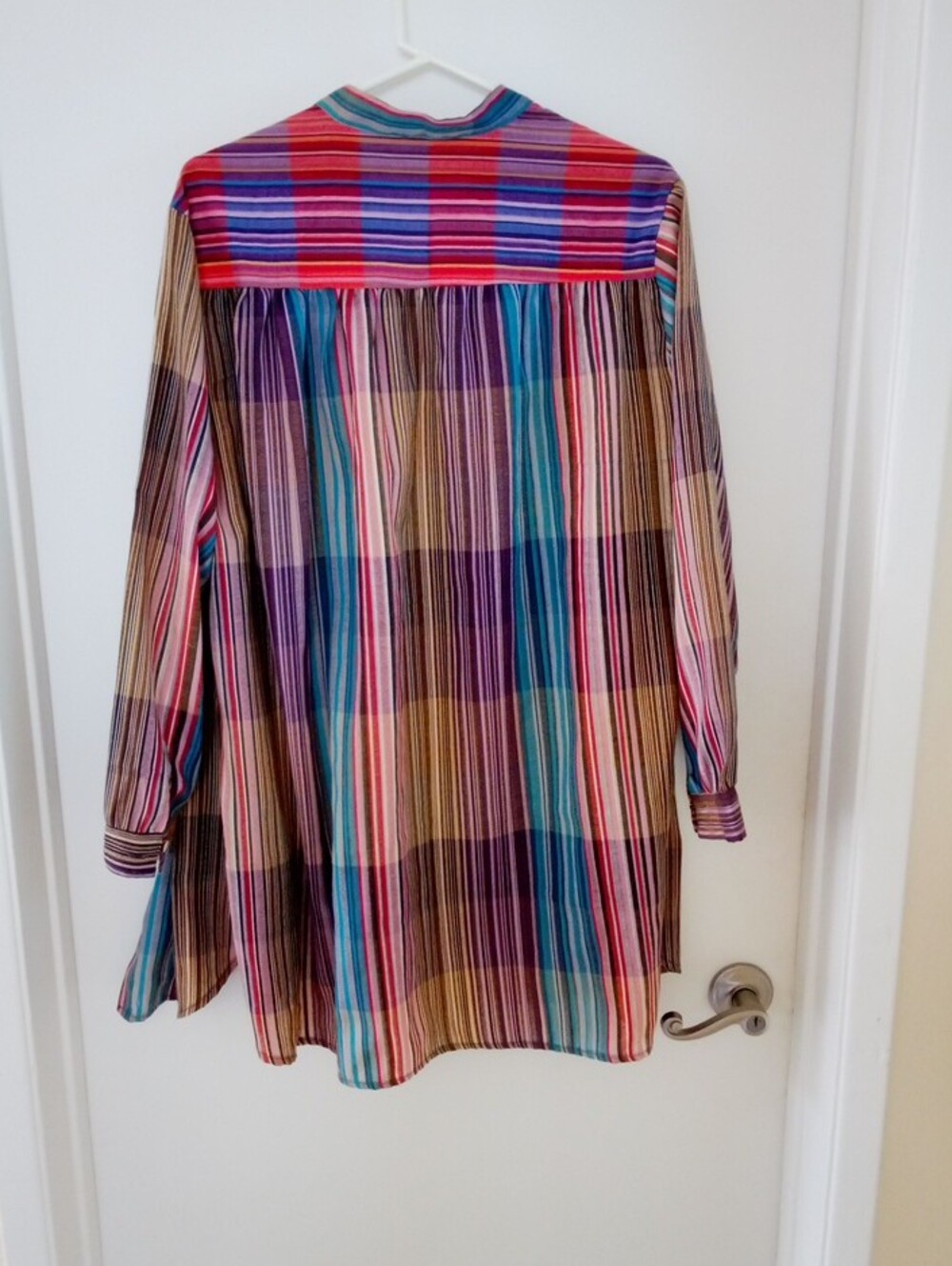 Multi-Color Striped Button-Up Shirt - Picture 3 of 3